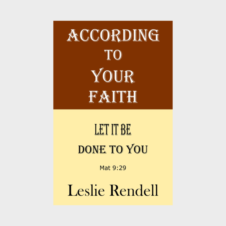 According to Your Faith According to your faith book cover