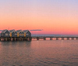 Busselton in Western Australia Busselton Jetty at Sunset