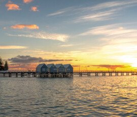 Busselton Jetty at sunset Busselton Jetty at Sunset on a cloudy day